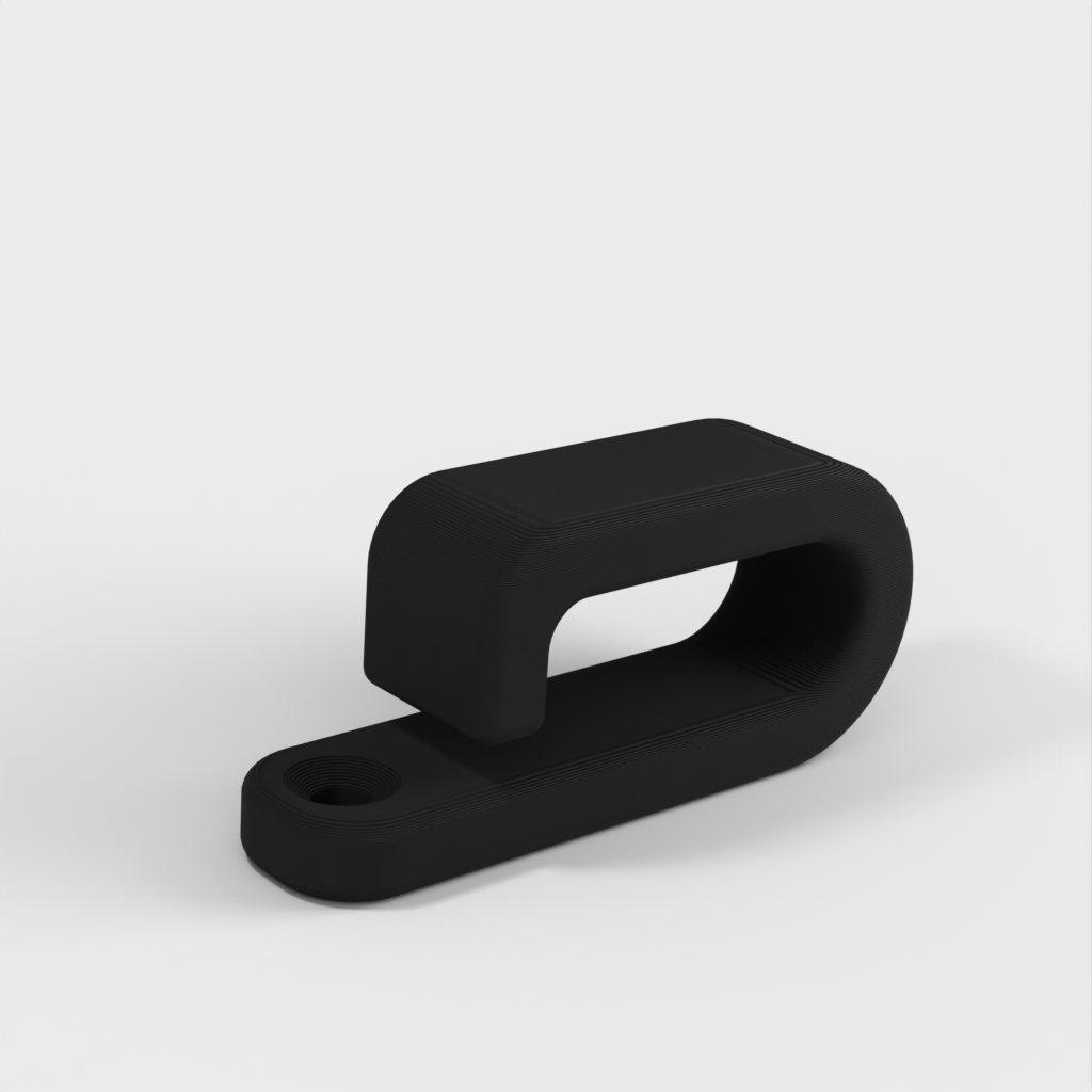 Single screw cable management clip