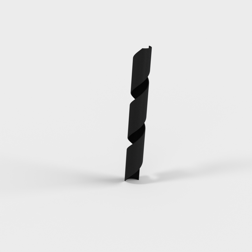 Spiral cable organizer to hold 2-3 cables