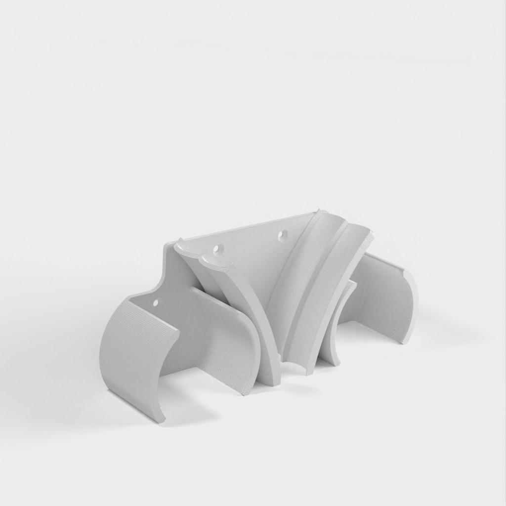 Wall-mounted tennis racket holder
