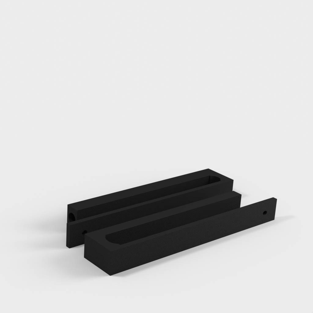 Keyboard holder for mounting on a coffee table
