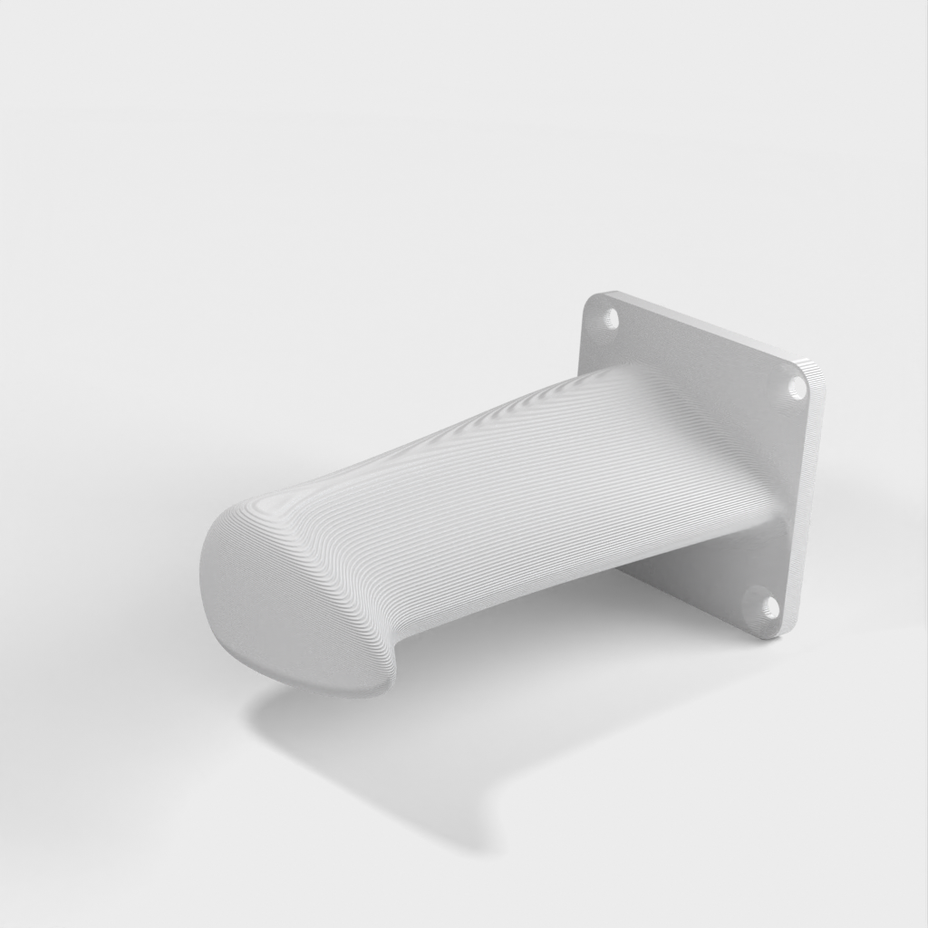 Wall-mounted tennis racket holder
