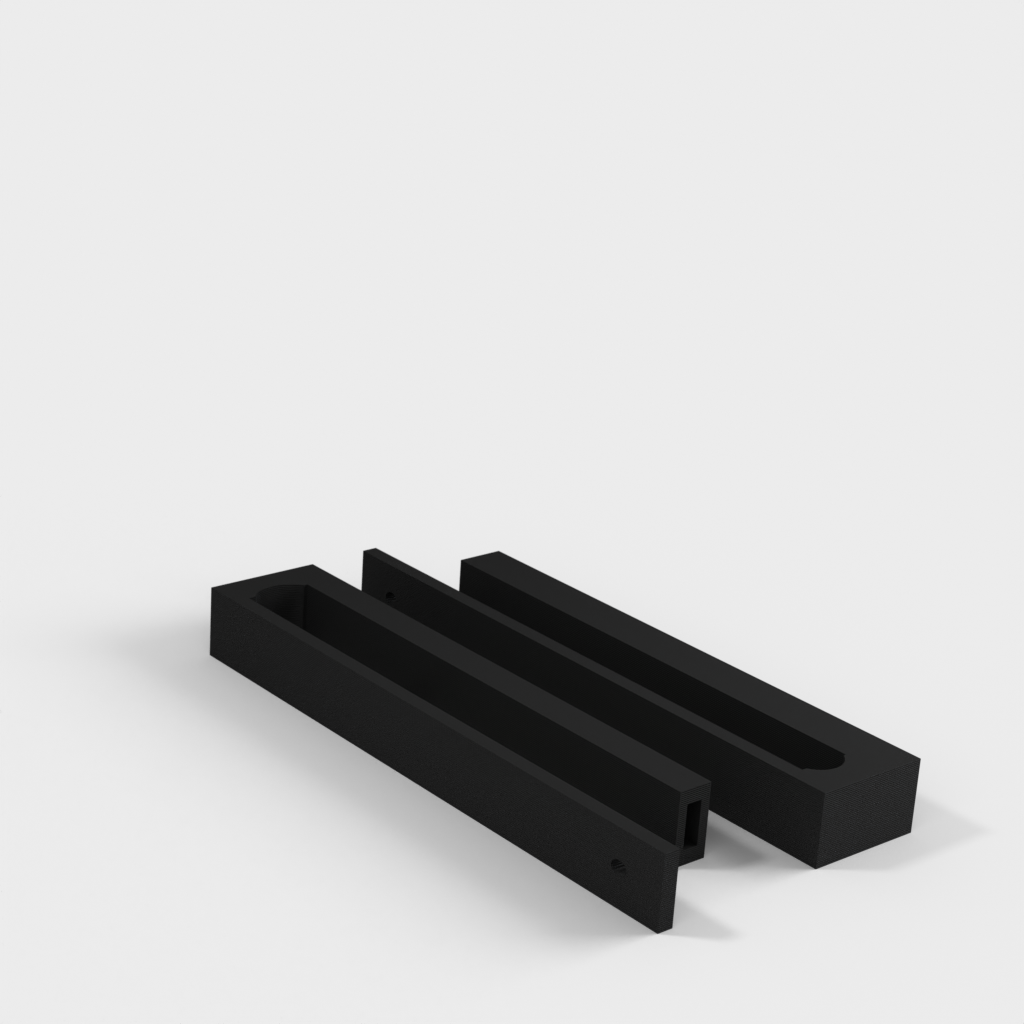 Keyboard holder for mounting on a coffee table