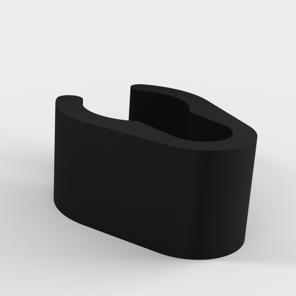 Custom cable clip for microphone stand