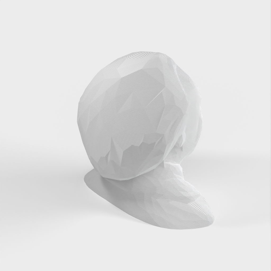 Low Poly Albert Einstein Bust/Sculpture