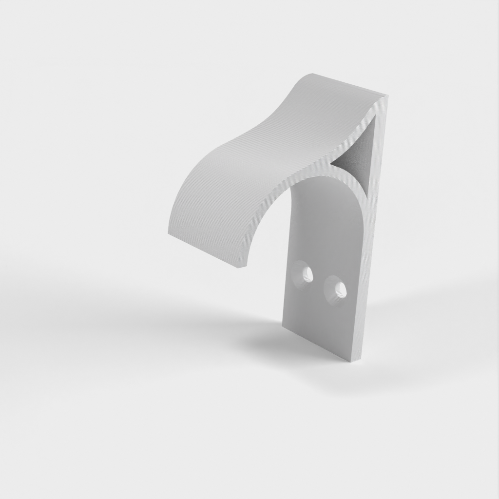 Wall-mounted holder for Longboard with 70mm wheels