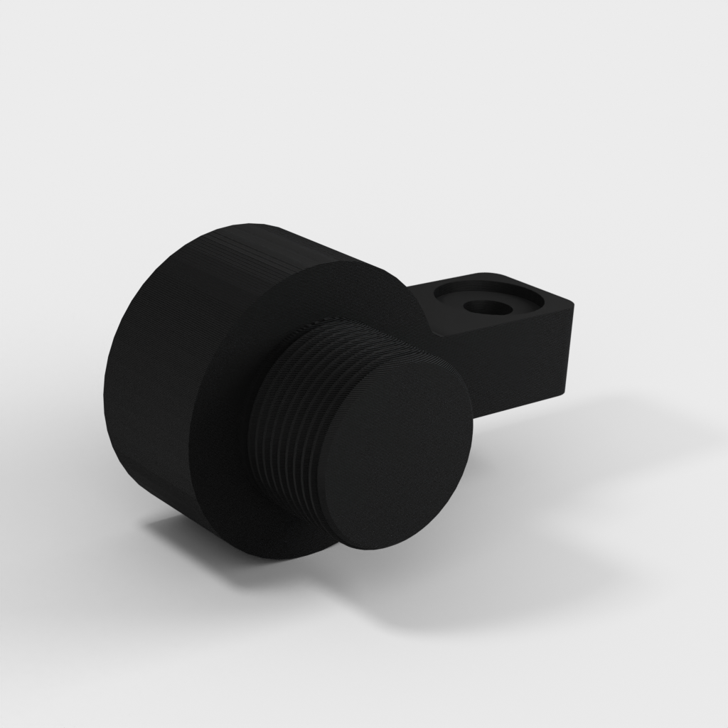 Microphone holder for lamp arm