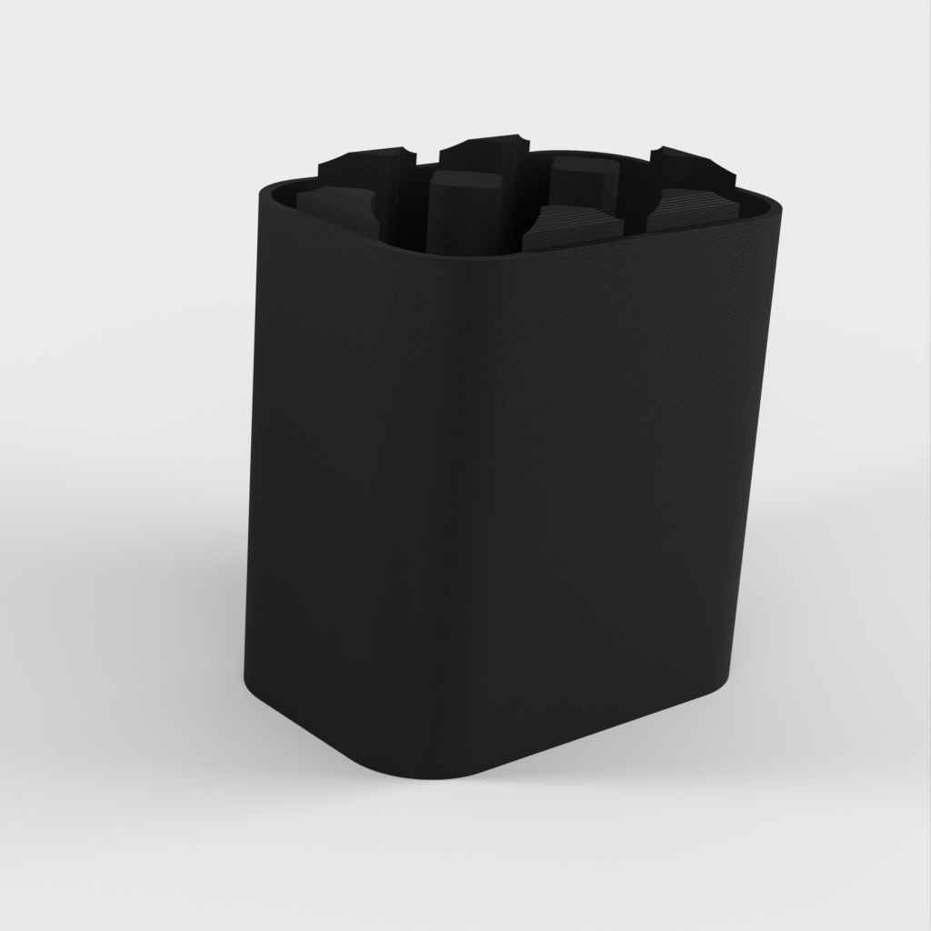 Battery case/holder for 6 AAA batteries