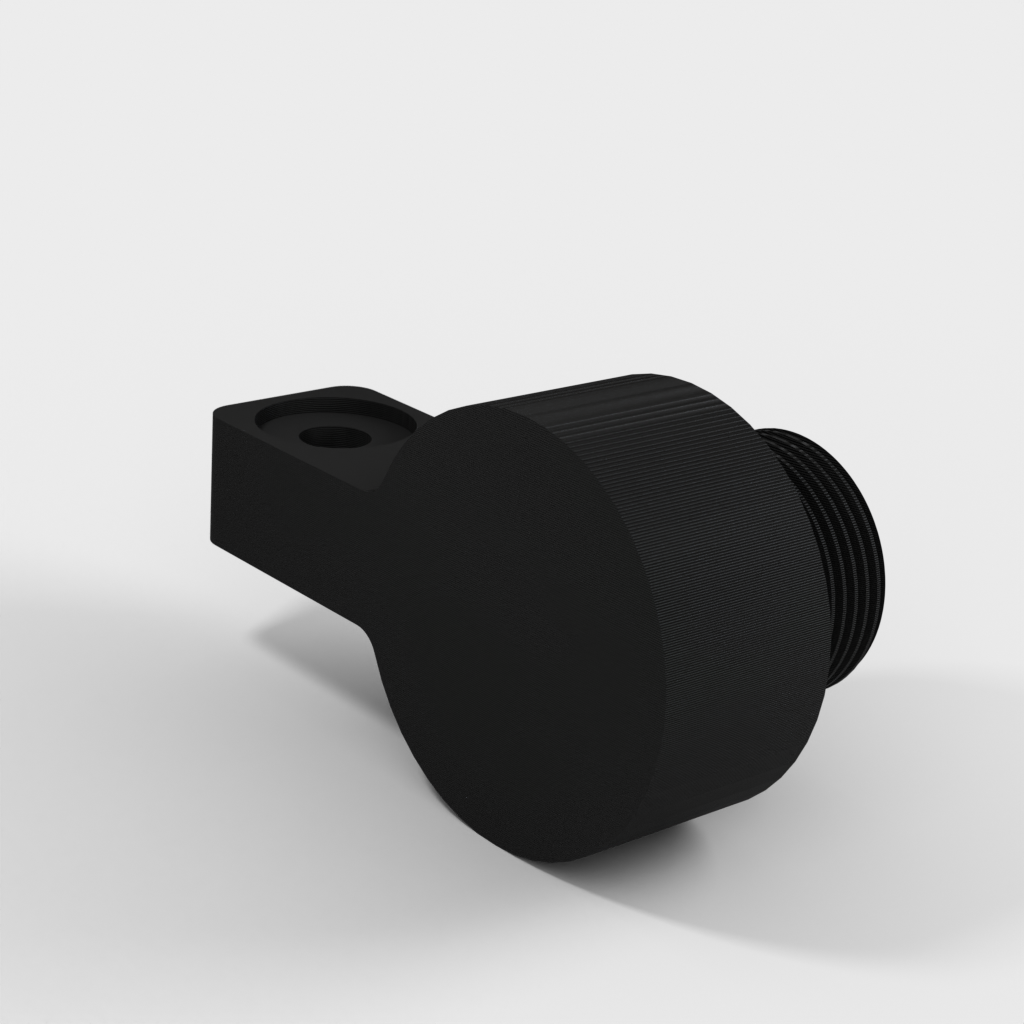 Microphone holder for lamp arm