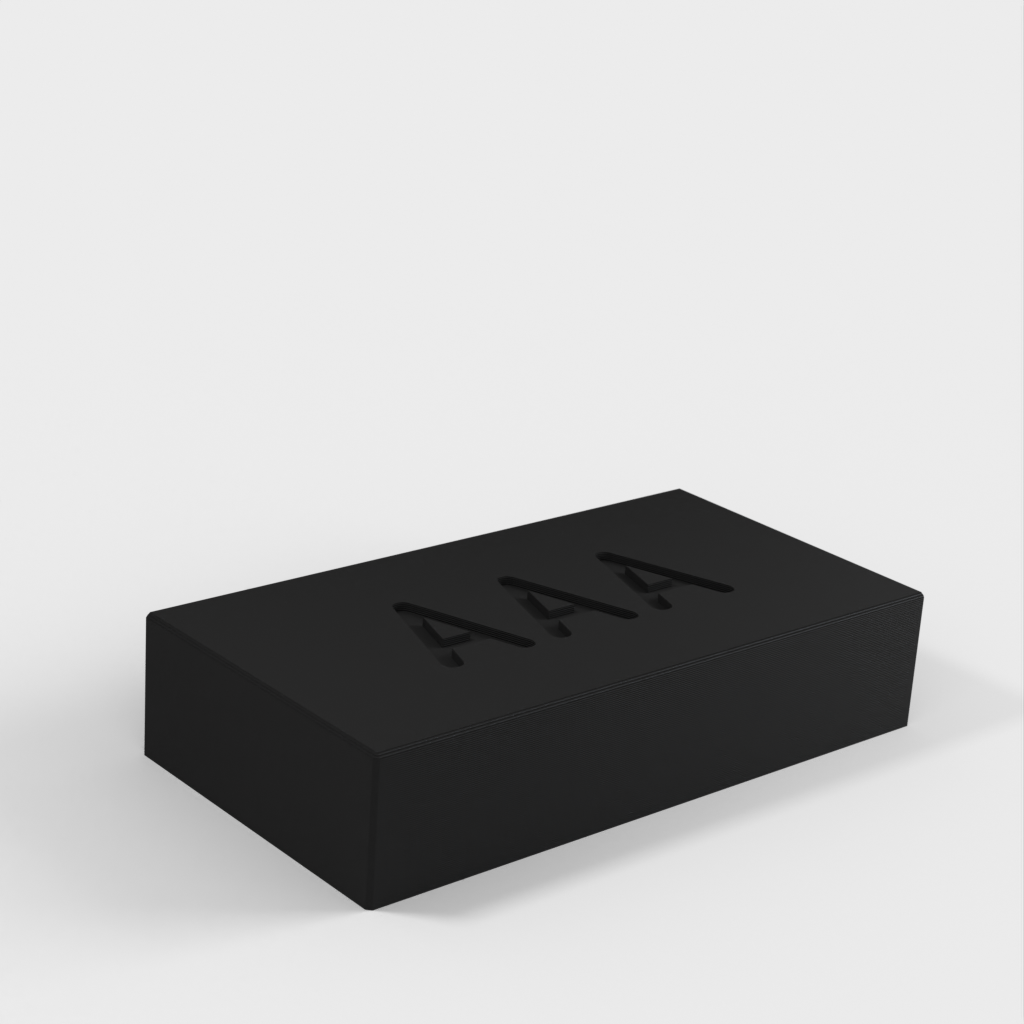 Battery box for 50 AAA batteries