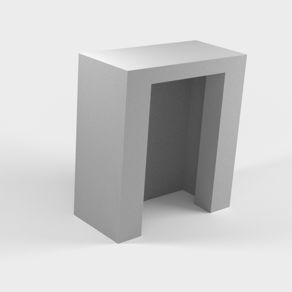 Shower counter for standard German shower rods with 25mm diameter