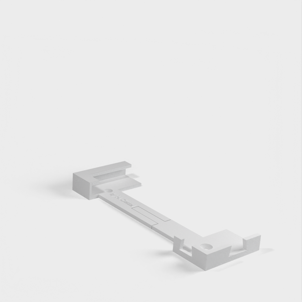 Flexible Wall Mount for Tablet with Secure Corner Clip