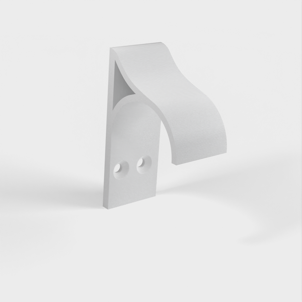 Wall-mounted holder for Longboard with 70mm wheels