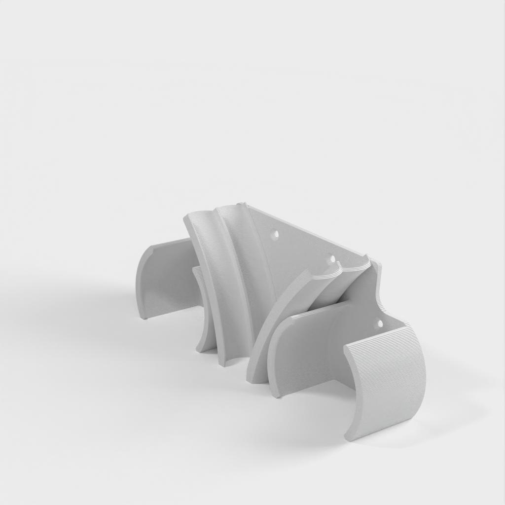 Wall-mounted tennis racket holder