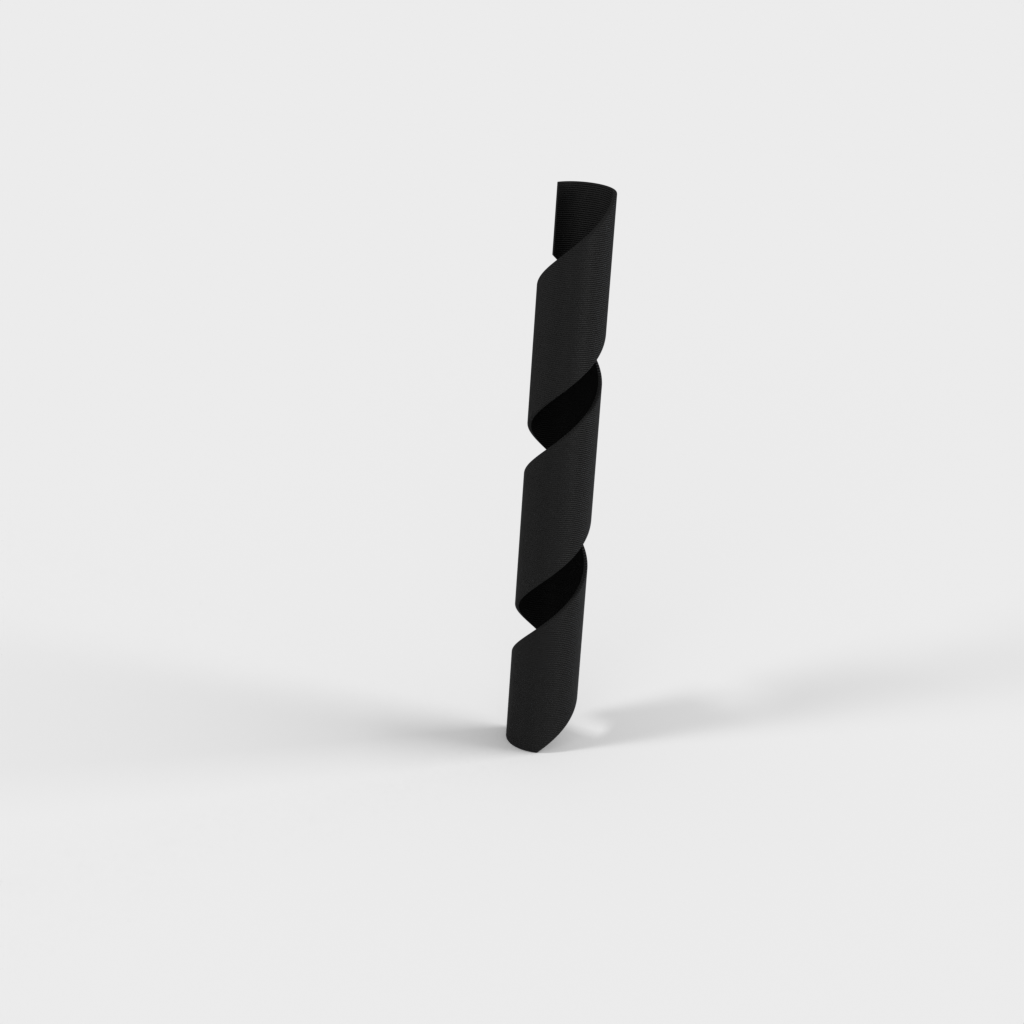 Spiral cable organizer to hold 2-3 cables
