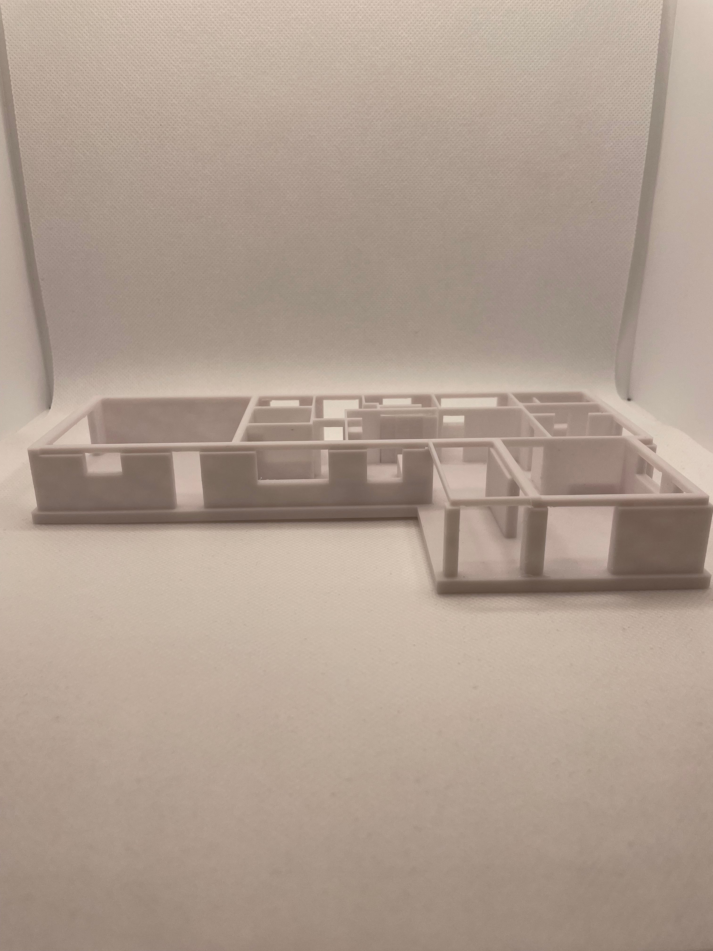 3D Printed house from floor plan