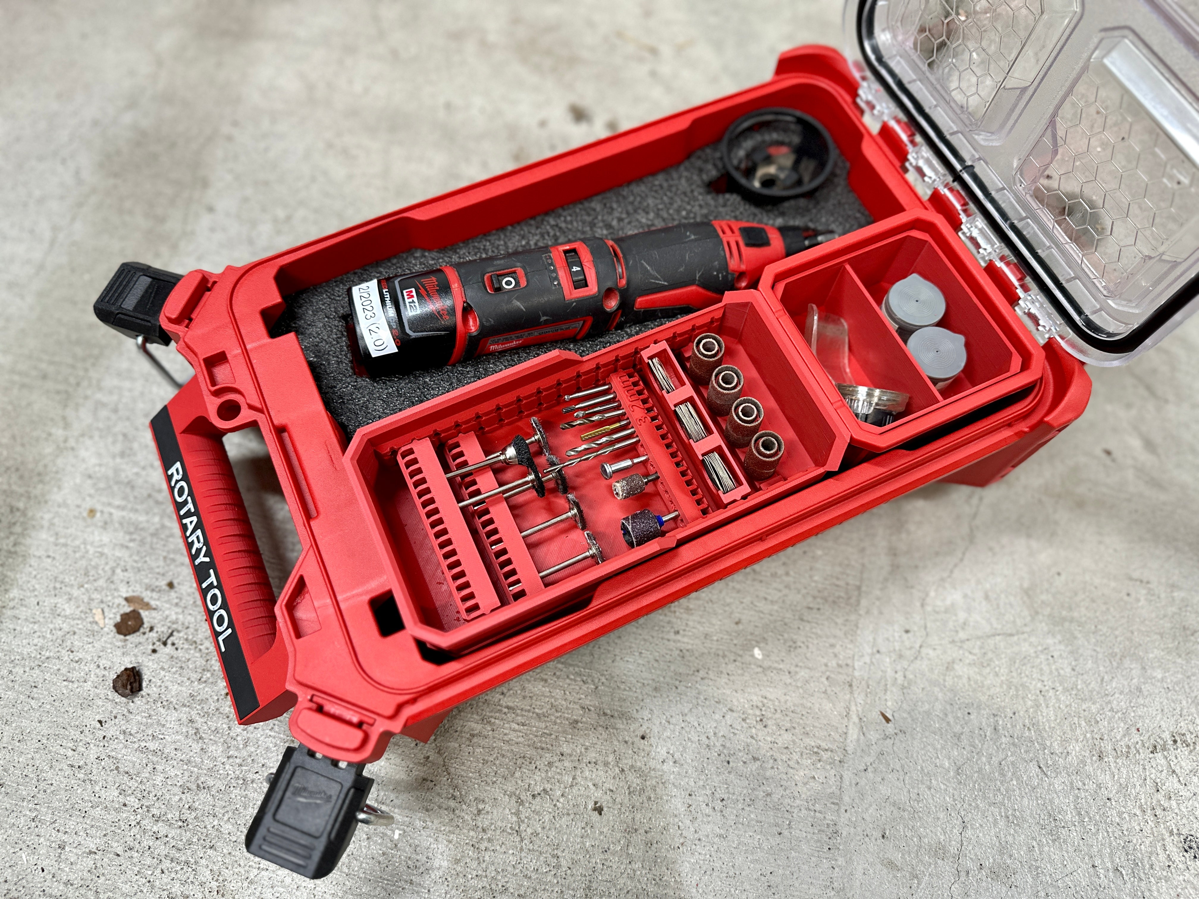 Milwaukee Rotary Tool Packout Organiser Kit