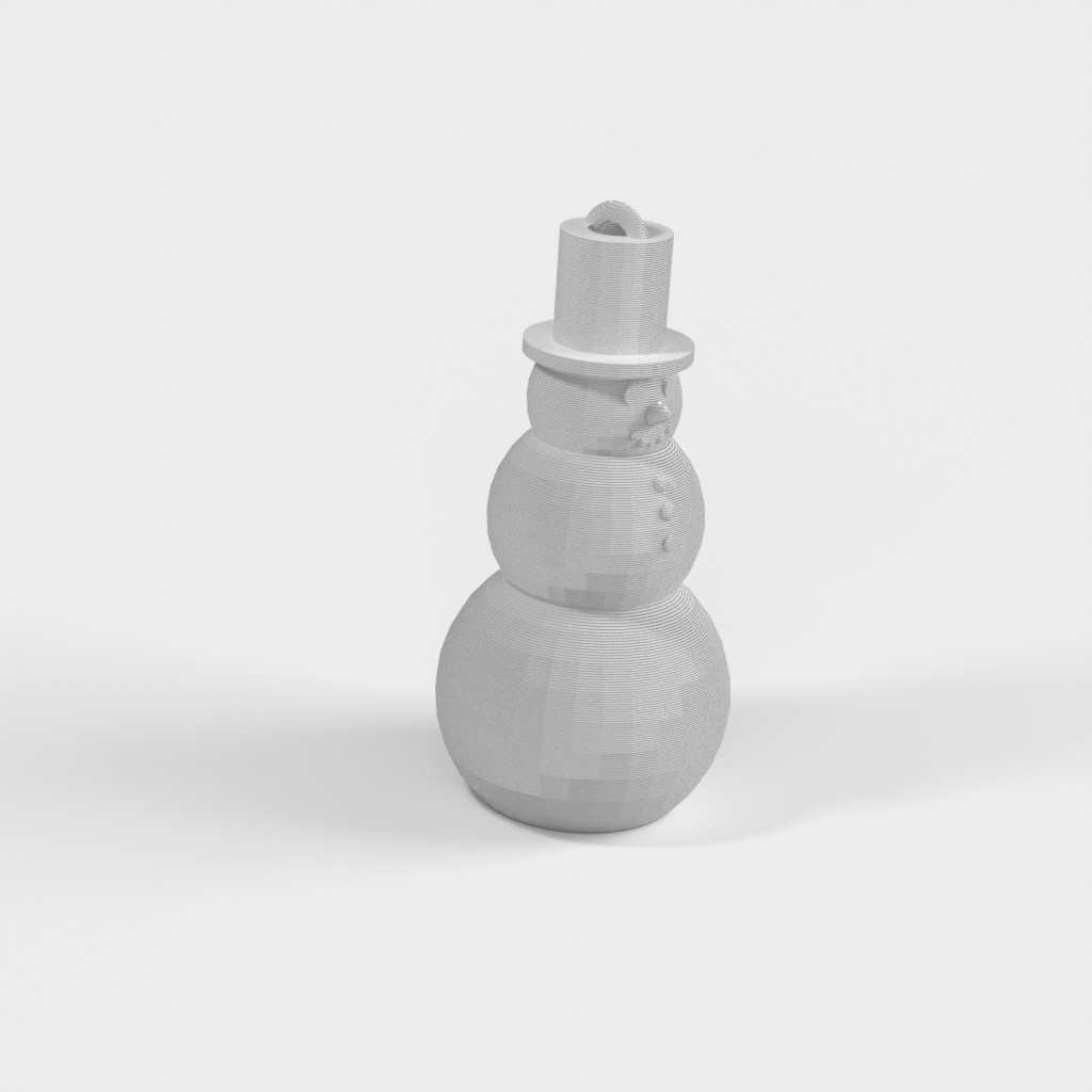 Christmas Tree Ornament: Printable Snowman