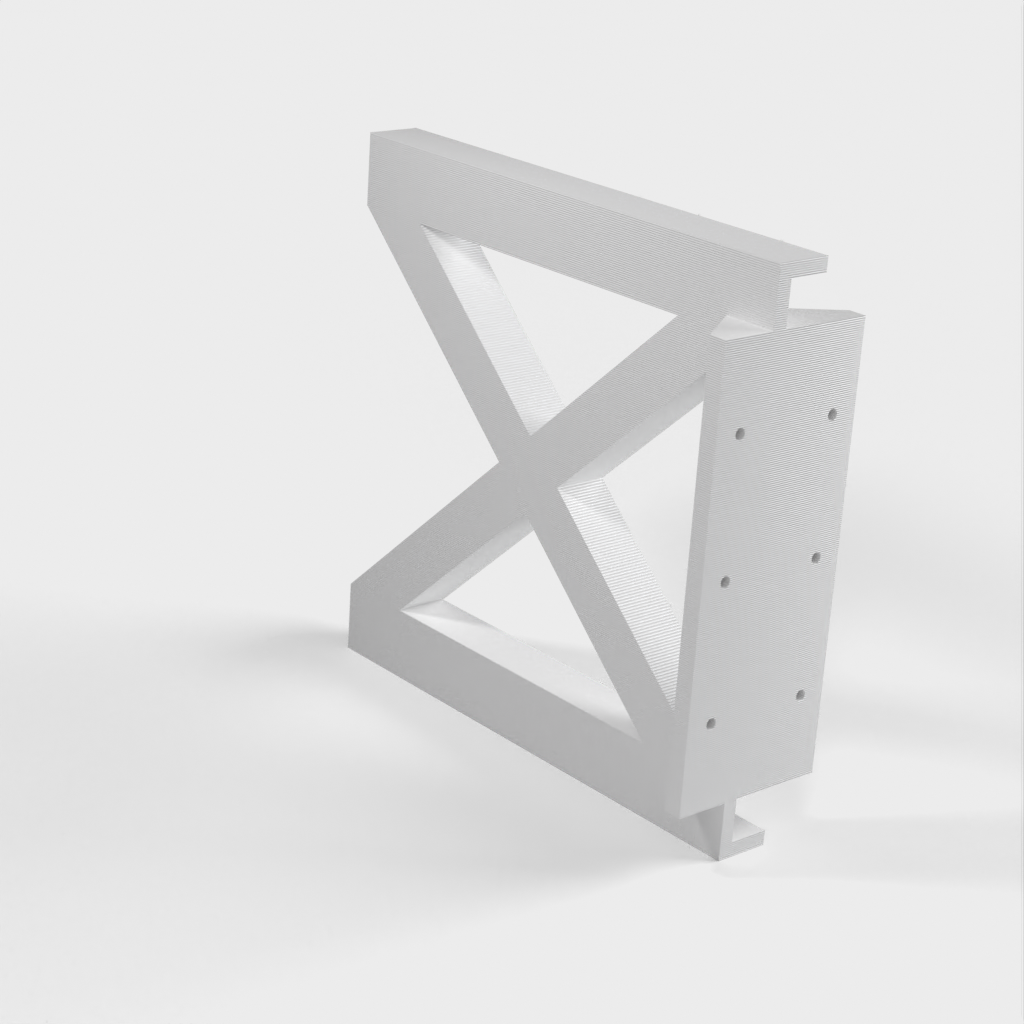 Wall-mounted shelf bracket for Ikea Burhult shelves