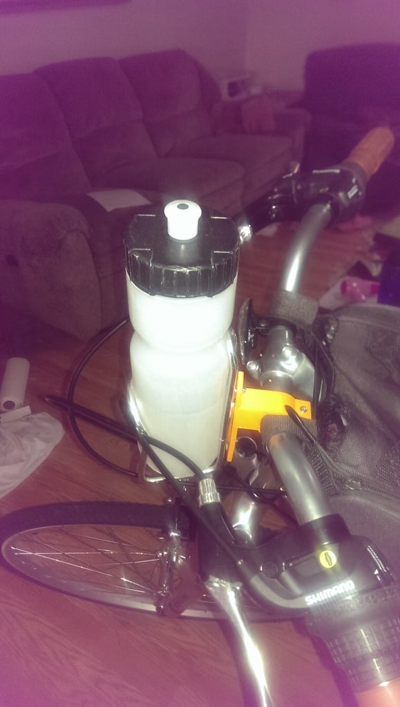 Bicycle Water Bottle Holder Adapter for Handlebars