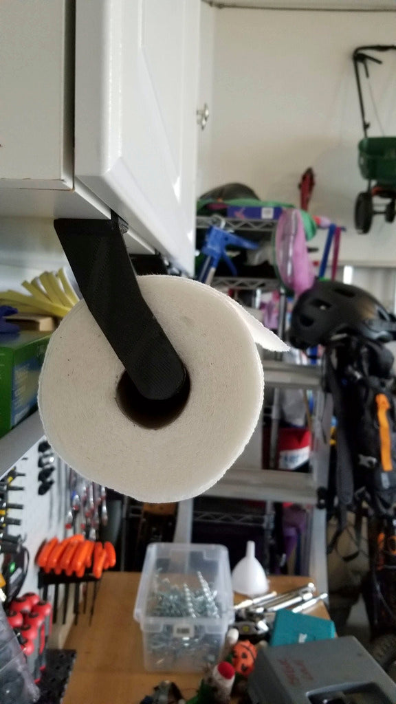 Extended Paper Towel Holder for Cabinet Shelves – 16mm Clamp