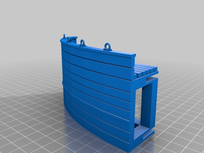 28mm miniature Boat Tile PART 2: Raised Decks