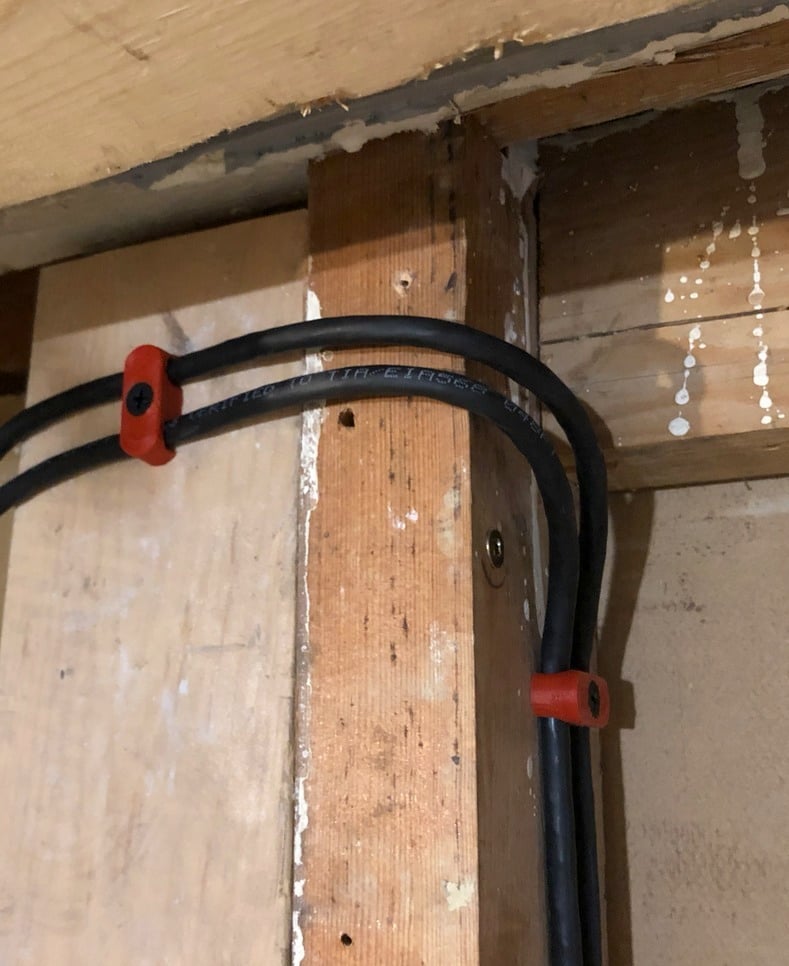 Double Ethernet Cable Clamp