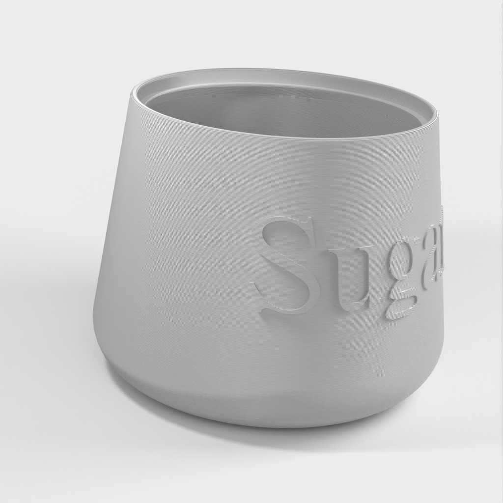 Sugar bowl with lid