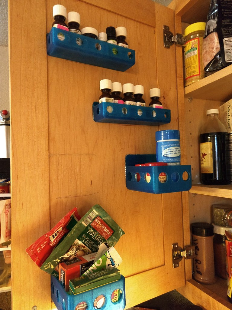 Spice racks for cabinets