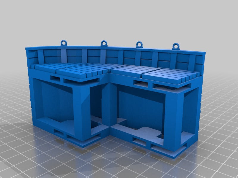 28mm miniature Boat Tile PART 2: Raised Decks