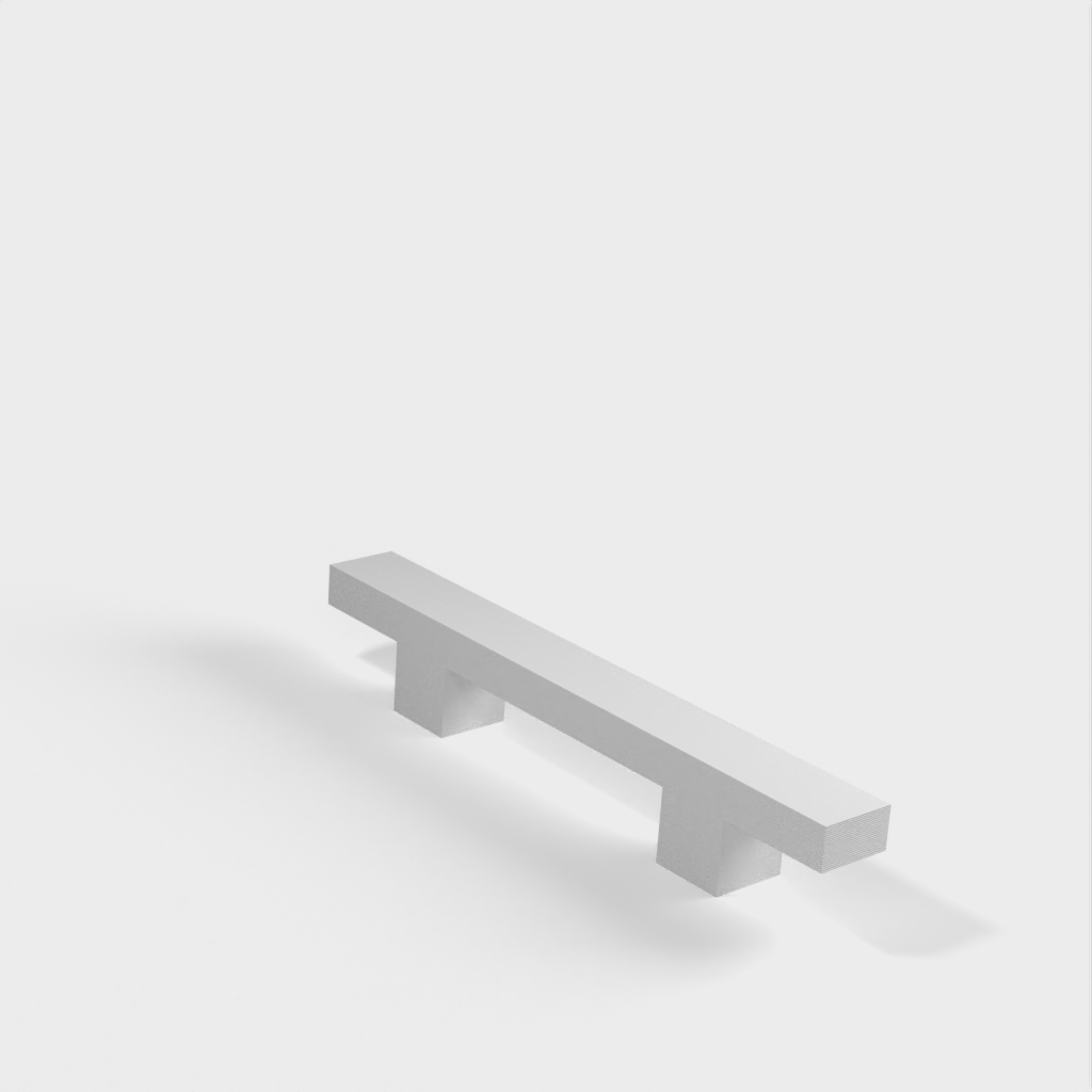 Simple furniture door handles for 100mm mounts