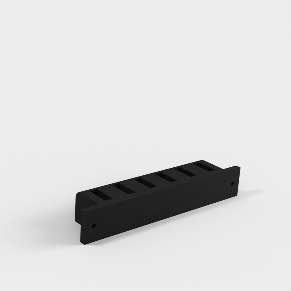 USB Rack for 6 USB sticks with mounting option on desk or wall