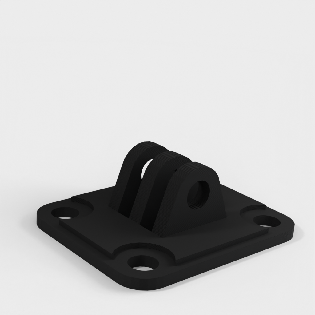 Low profile adjustable camera mount for ZMR 250 action camera