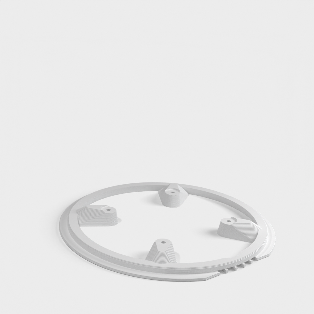 Fully parametric Bicycle chain guard for Shimano FC-M591