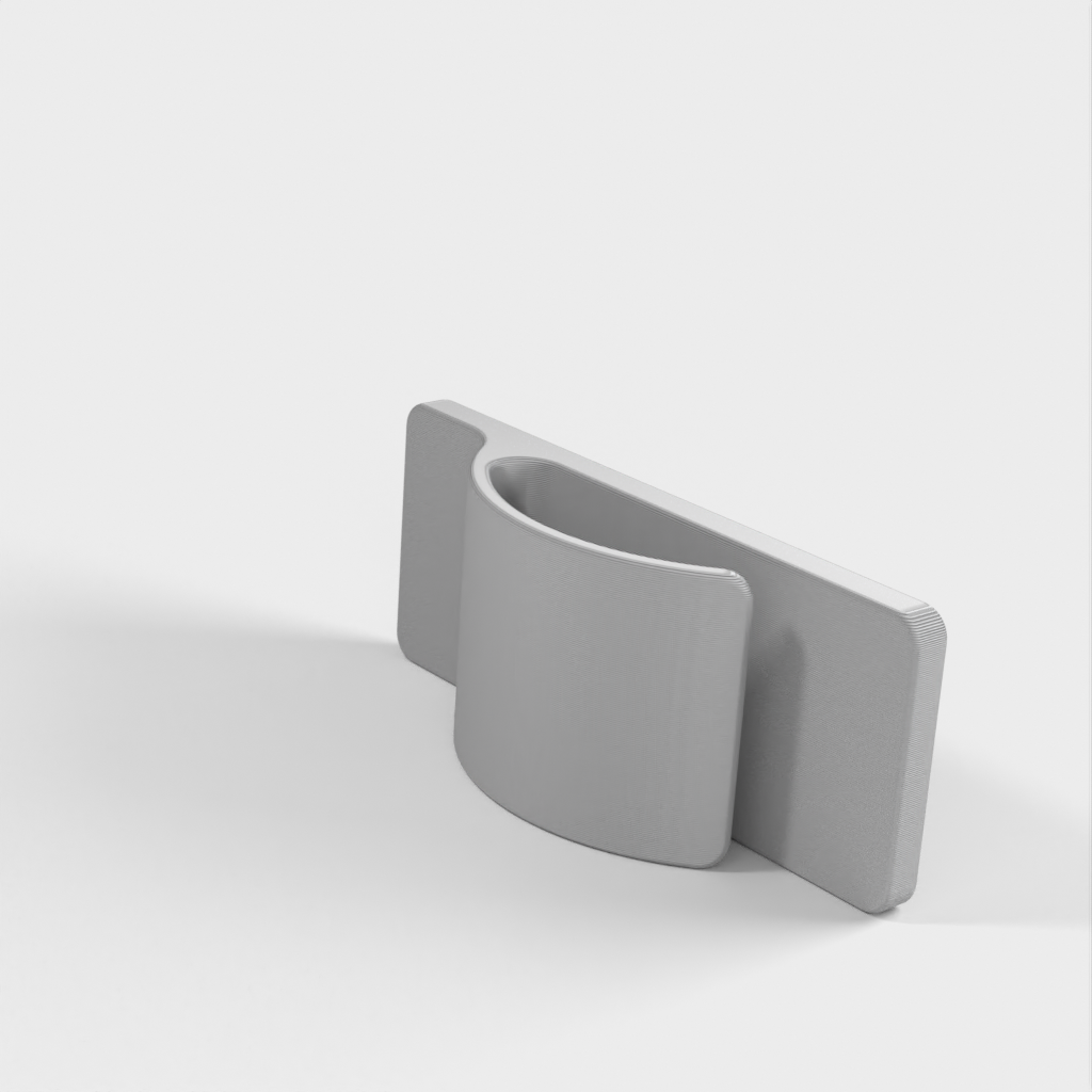 Cable management clips for smooth surfaces