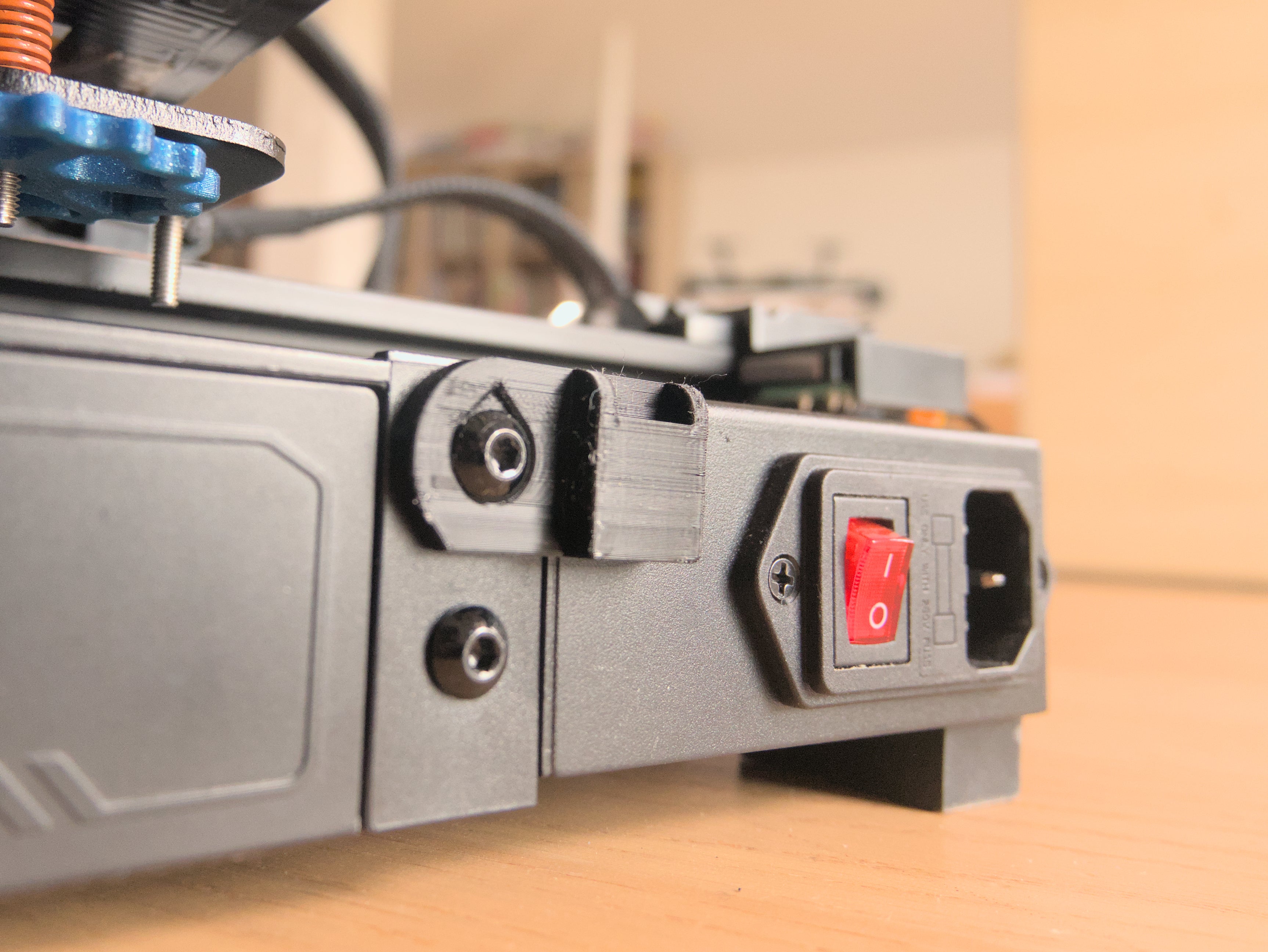 Power cable holder for Ender 2 Pro