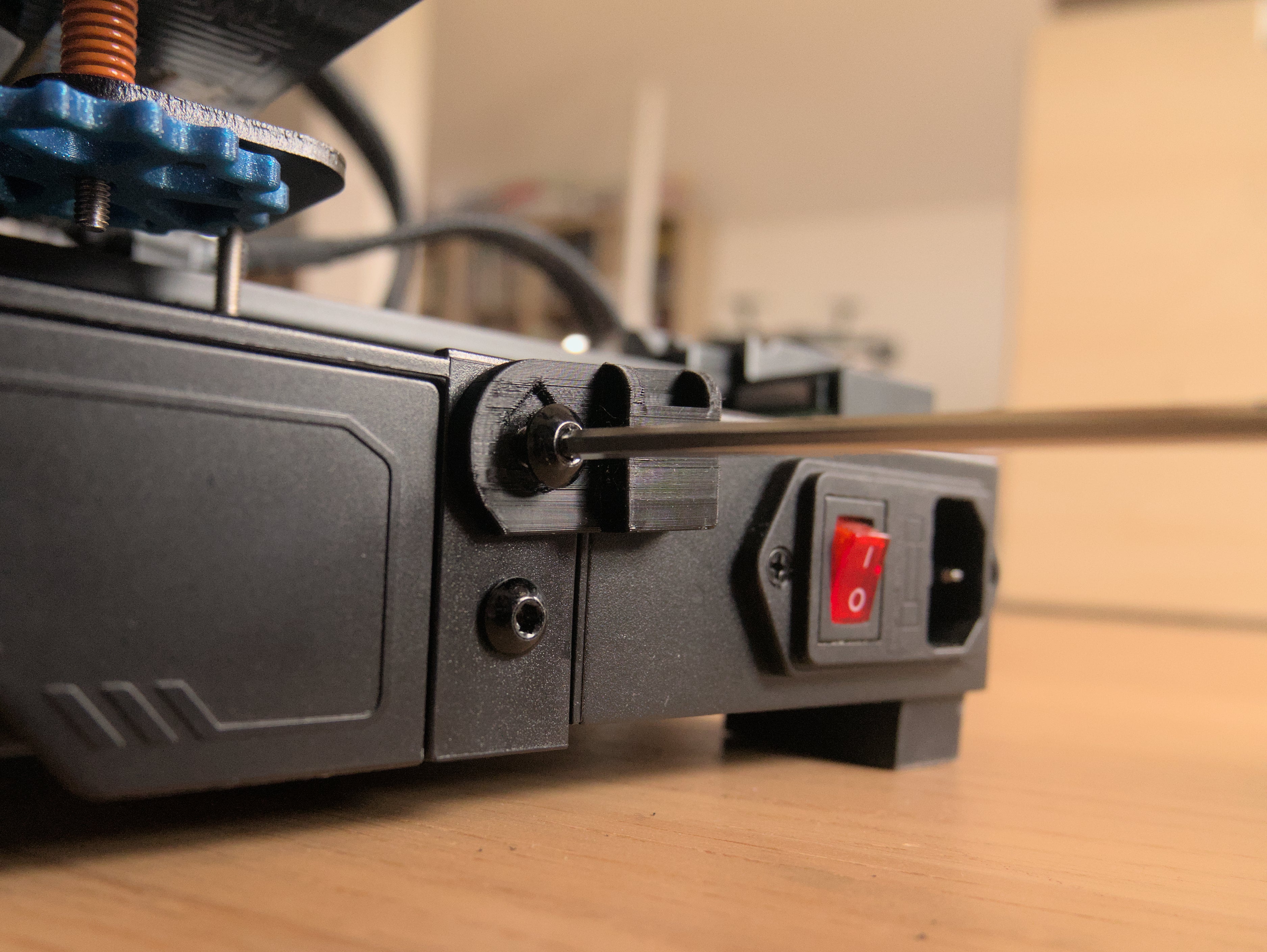 Power cable holder for Ender 2 Pro