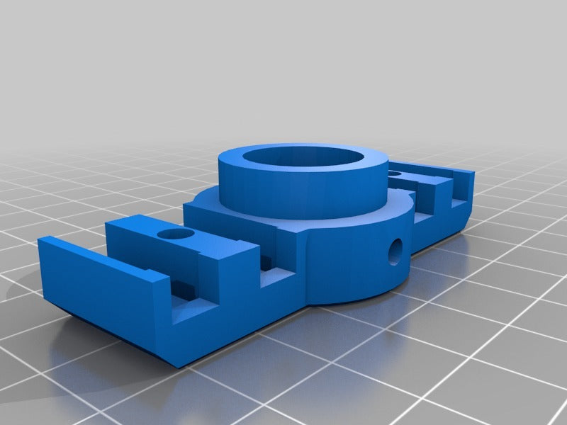 German RepRap NEO E3D V6 Mount with Integrated Plug and Cable Management