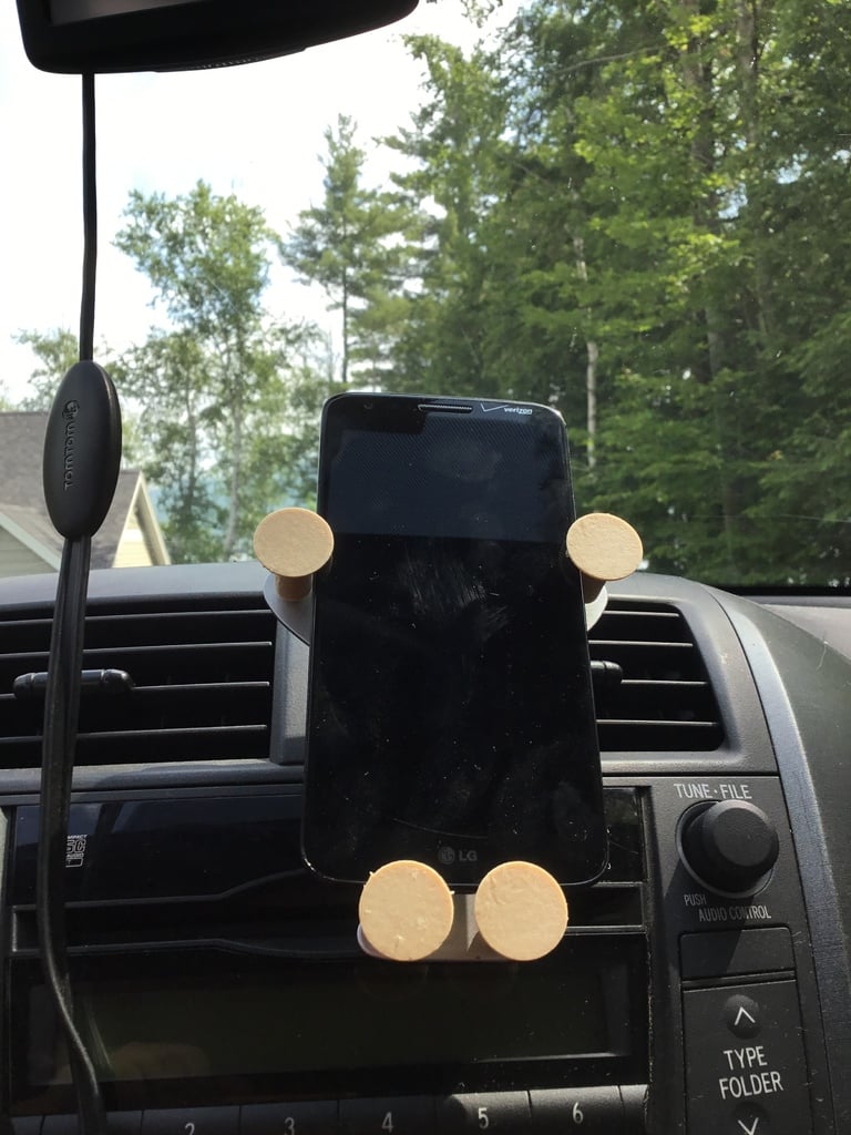 Car Phone Holder with Gravity Grip for Air Vent – Improved Stability