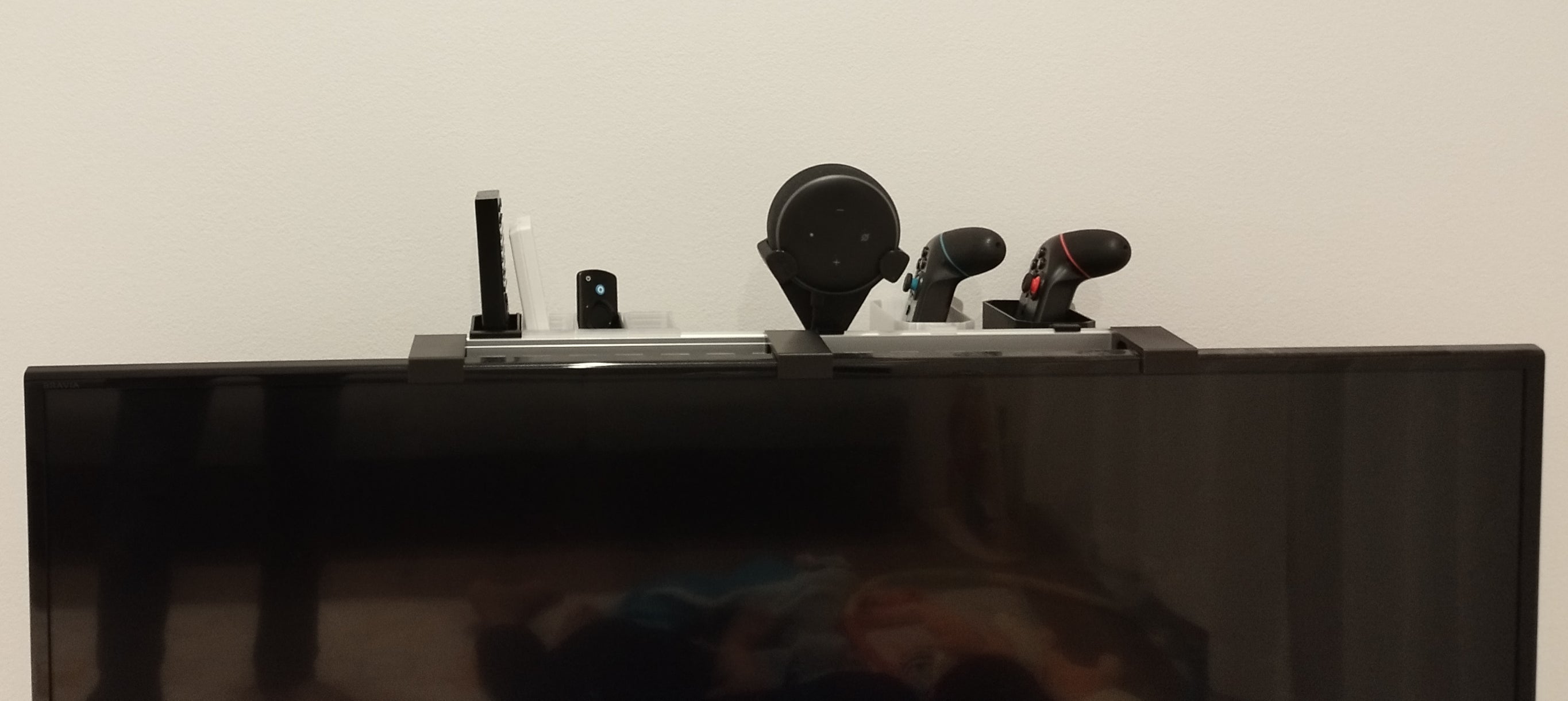 TV Top Remote Holder with DIN Rail
