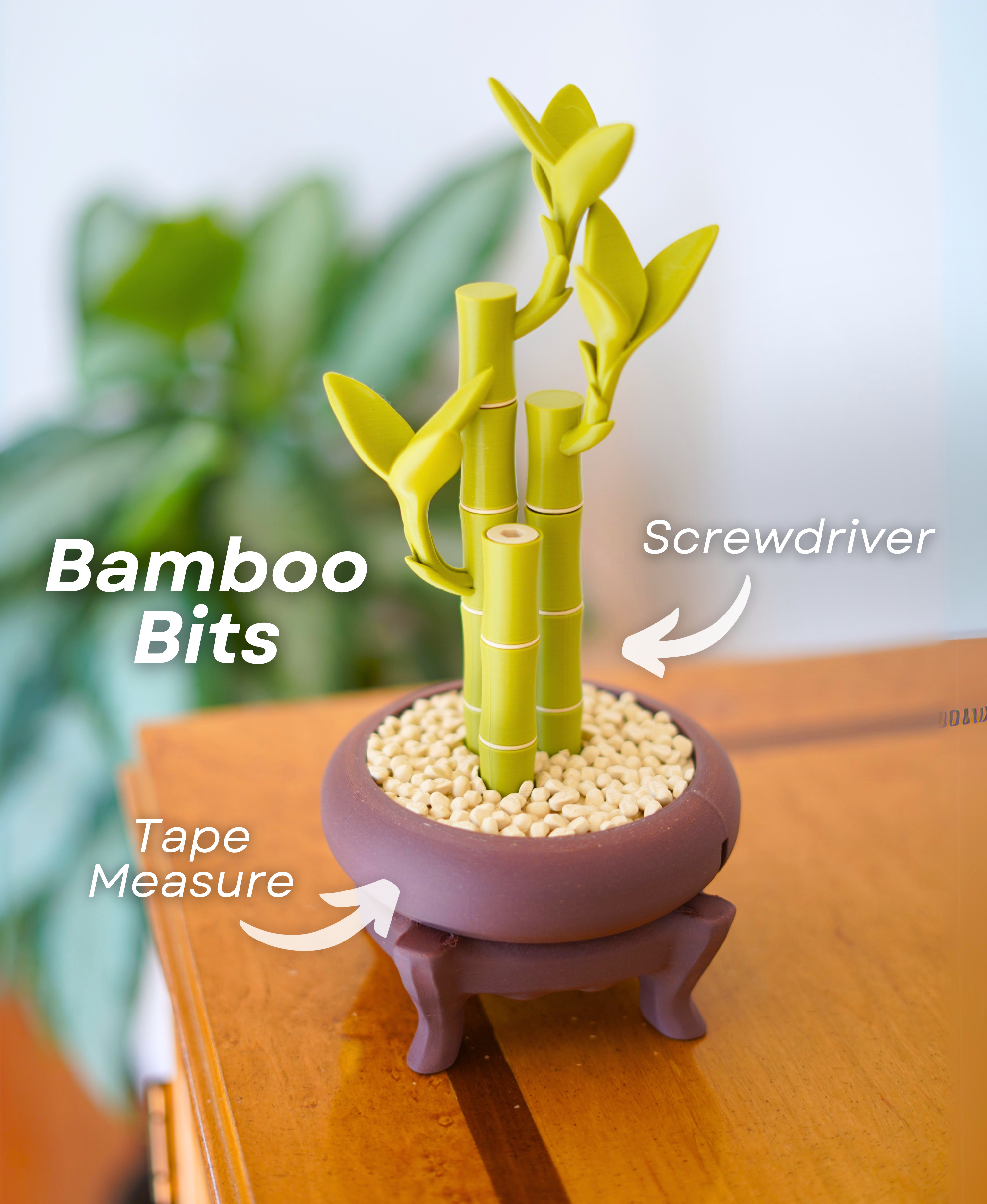 Bamboo Bits: Elegant Desktop Tool Storage