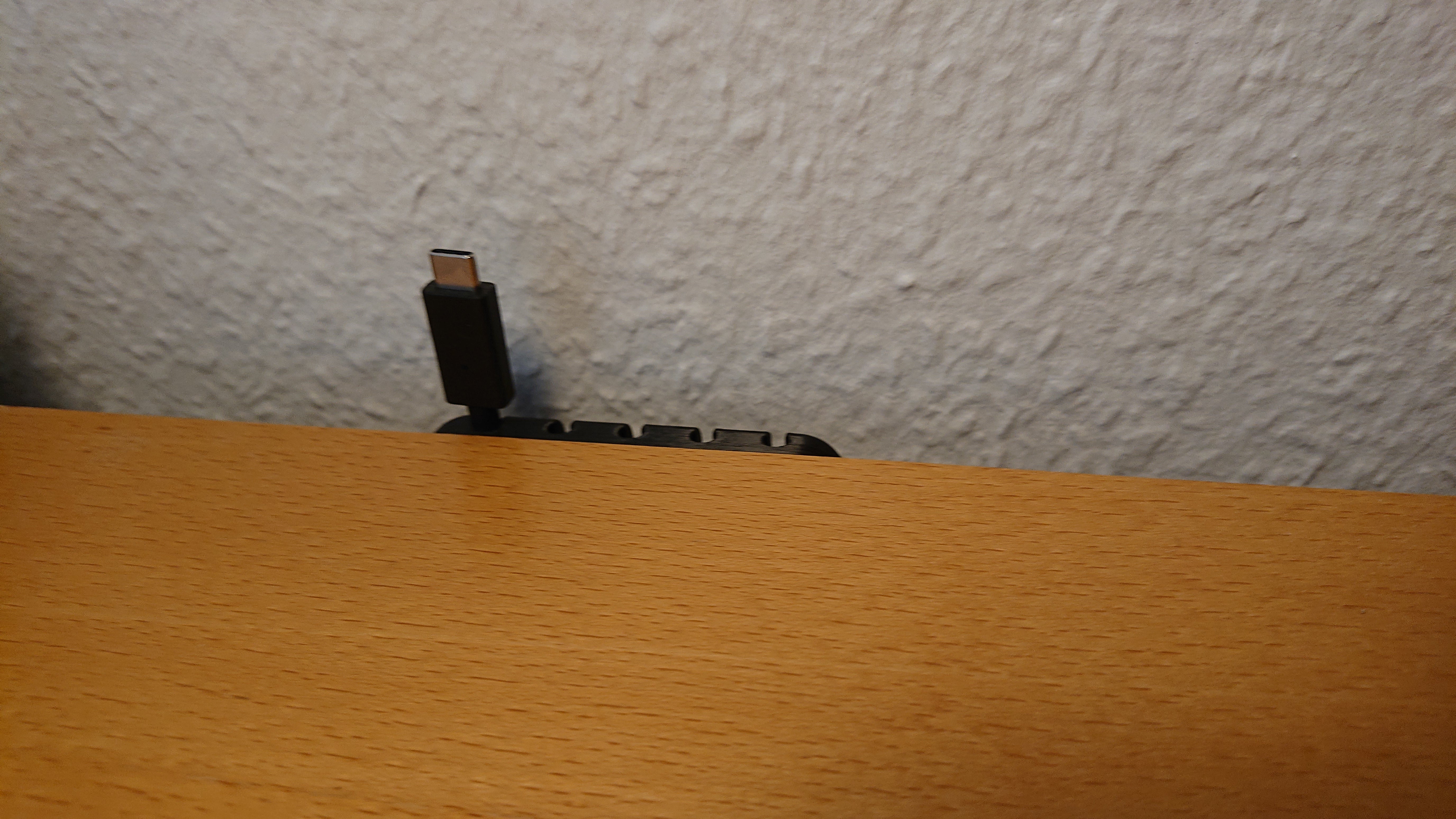 Cable holder for desk and office organisation