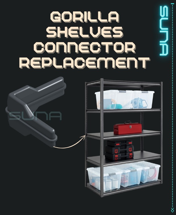 Corner bracket for metal shelving (Gorilla Shelf Repair)