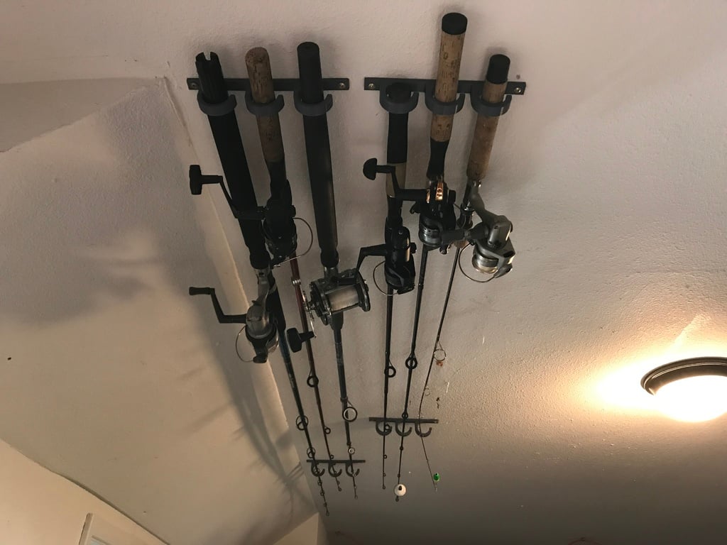3 Fiskestang Vægbeslag