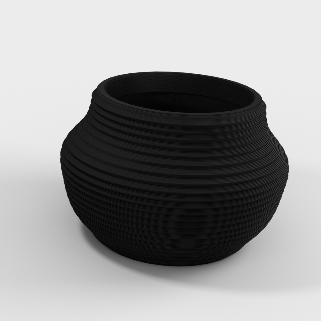Plant container designed with Makerbot Vasemaker and 123D Design