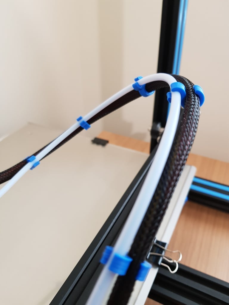 Cable holder for CR10 Bowden and Extruder cables