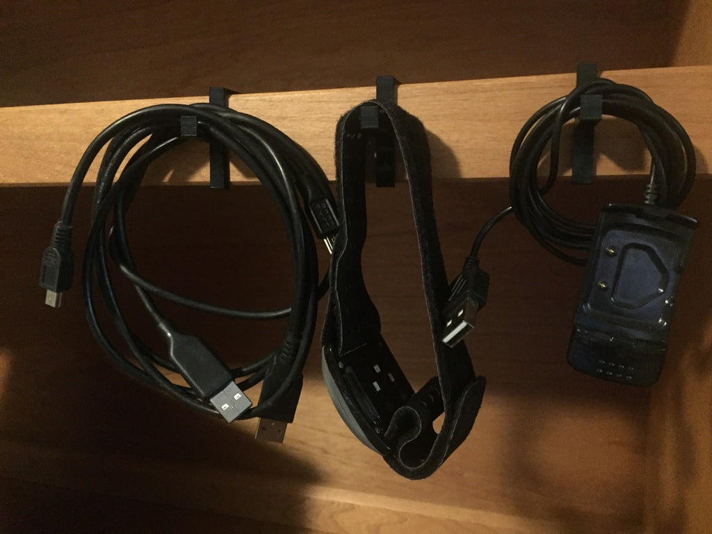 Cable hanger hook for 1x2 wooden board