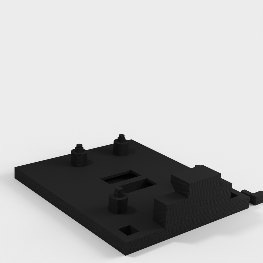 3D printable Arduino Mega 2560 R3 mounting plate with optional cover