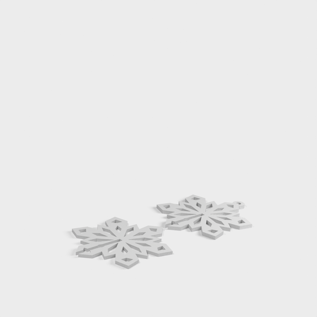 3D Snowflake Christmas Decorations Ornaments (3 Types)