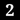 House number 2 - Noto Serif - 170mm high - 10mm deep