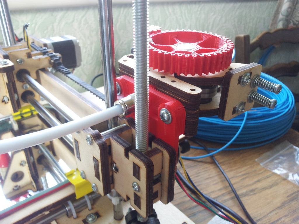 Bowden Cable Mod for Printrbot LC - Improved 3mm Filament Feeding